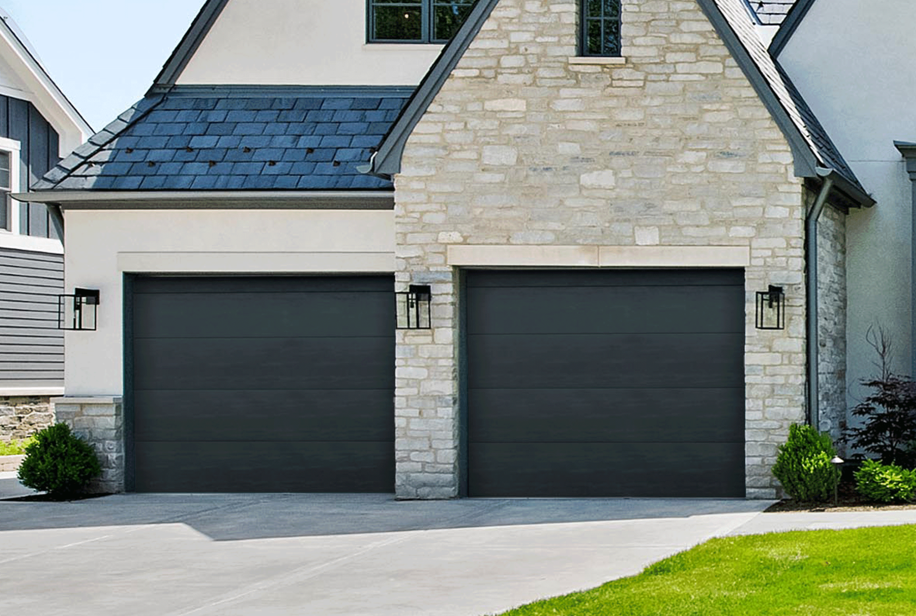 Invicta Series 300 contemporary steel garage door